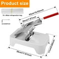 thumbnail image 3 of Lzvxtym Stainless Steel Frozen Meat Slicer, Adjustable Thickness Meat Cutter Enduring Beef Roll Cutting Slicing Machine Manual Meat Slicer Waterproof Rustproof Meat Slicer for Home Cooking, 3 of 7