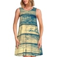 thumbnail image 1 of Disketp Retro Wooden para Vestido sin Mangas para Mujeres, Vestidos de Verano para Mujeres, Casual y Holgado para la Playa, 1 of 7