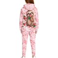 thumbnail image 2 of Uorisanigo Girls Boys Clothes Long Sleeve Hooded Pullover Oversized Strawberry Sloth Pink Hoodie Sweatshirt + Cargo Jogger Pants 2pcs Fall Winter Outfits for Kids, 2 of 7