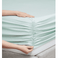 thumbnail image 3 of Hotel Signature Sateen Egyptian Cotton 400 Thread Count 6-Piece Sheet Set- Misty Blue, 3 of 3