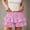 Pink, variant on Skirts for Women Skirt Womens Ruffle Fairy Flowy Floral Striped Gingham Pleated Layered Short Skirt with Stretch Waist Blue S