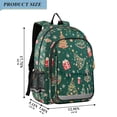 thumbnail image 2 of FORMRS Unisex School Backpack 17" Student Travel Bag with Laptop Compartment, Green Christmas Gingerbread, 2 of 7