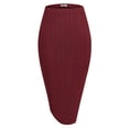 thumbnail image 2 of Zeagoo Skirts for Women Office Midi Skirts Women's High Waist Skirt for Women Midi Length Party Knit Skirt, 2 of 8
