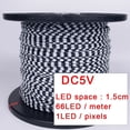 thumbnail image 3 of Tira de luces LED de colores de ensueño con cable verde y negro WS2811 RGBIC direccionable individualmente de 5 V para decorar el árbol de Navidad, 3 of 5