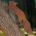 thumbnail image 3 of Tree Squirrel - Metal Garden Ornament - 30cm - Natural Rust Patina, 3 of 5