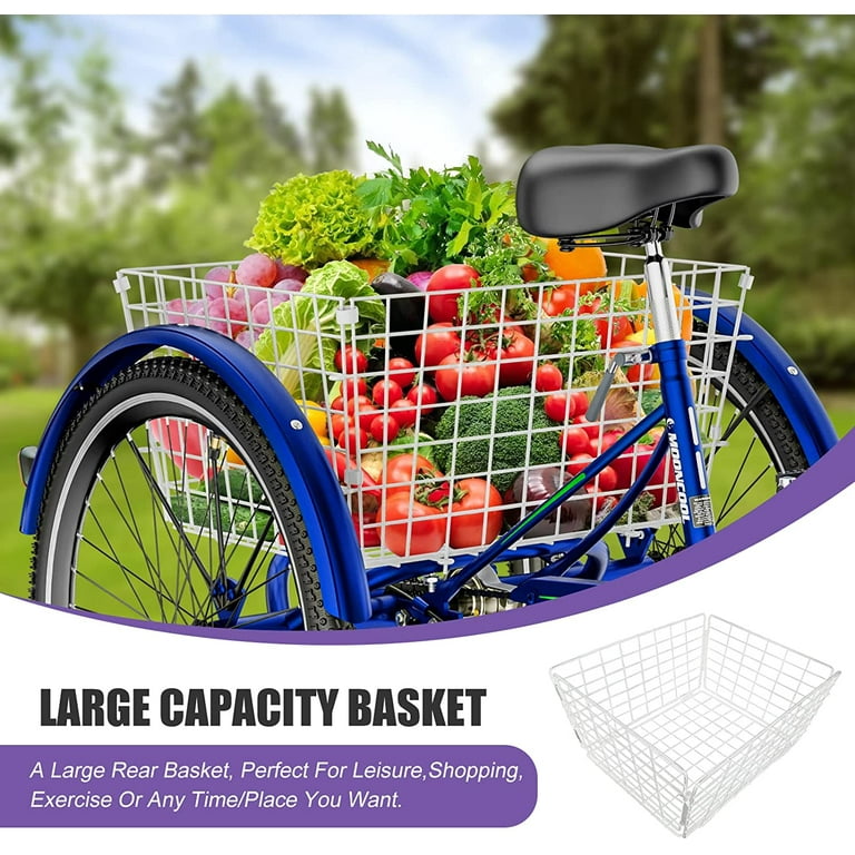 Tricycle best sale rear basket