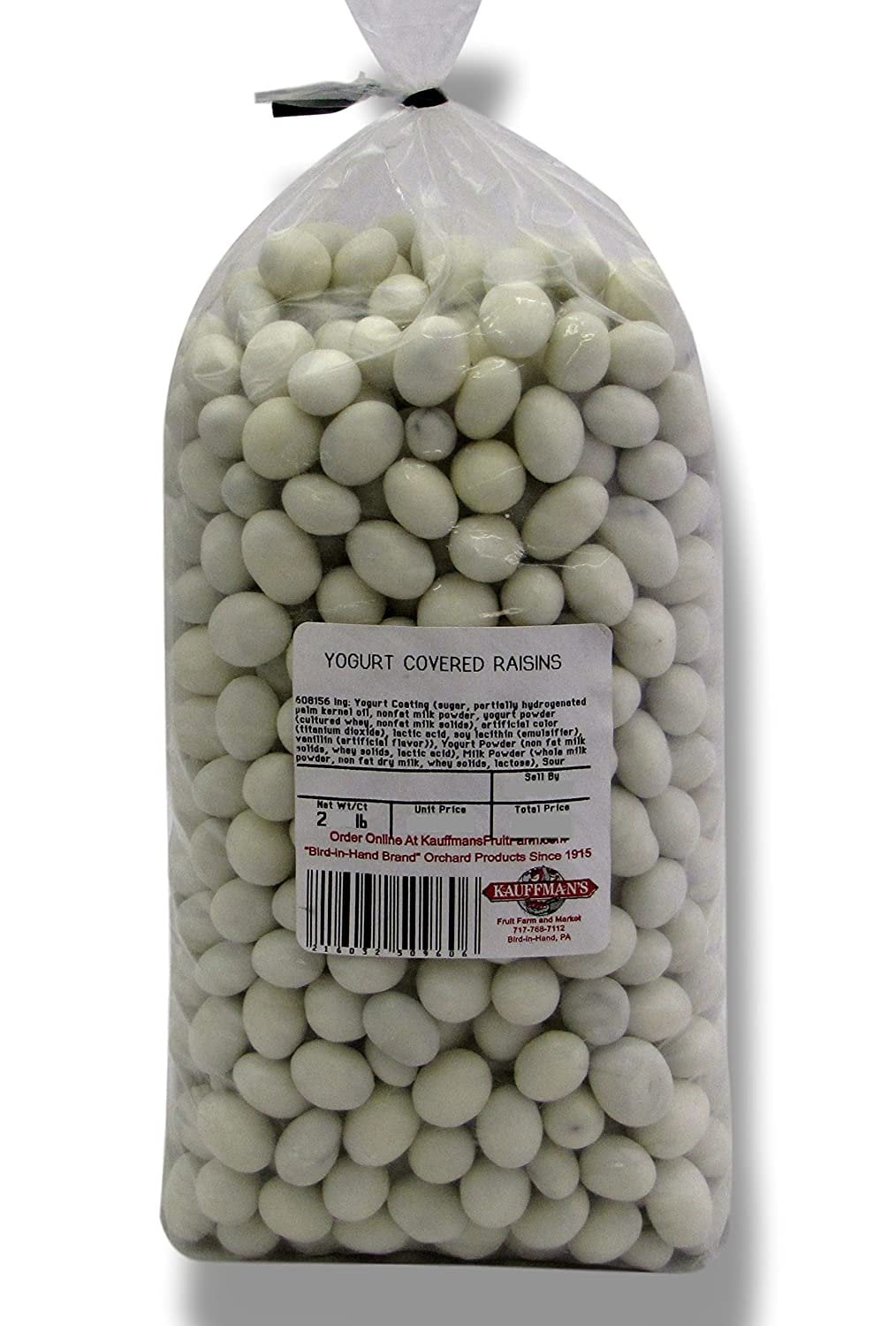 Kauffman Orchards Bulk Yogurt Covered Raisins Candy