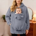 thumbnail image 5 of CAUYDY Womens Baby Pouch Hoodies with Pockets Oversized Hoodies Lightweight Baby Pouch Hooded Sweatshirt, 5 of 7