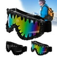 thumbnail image 6 of Vintage Rivet Ski Goggles, Rhinestone Snowboard Goggles for Men Women, Colorful Lens with Snowflake Pattern, Triple Anti-Fog PC Goggle, 6 of 6