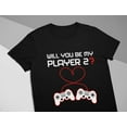 thumbnail image 4 of Tstars Men's Gamer T-Shirt - Perfect for Valentine's Day & Birthday Gift - Unique Video Game Controller Heart Design - "Be My Player 2" Love Statement - Ideal Gift for Gamer Husband, Boyfriend, 4 of 5
