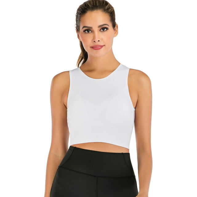 LELINTA Women's Racerback Sports Bra Padded Seamless Comfortable Yoga