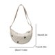 thumbnail image 2 of Bolso Mensajero Diario Cruzado Crossbody Fashion Hobo Bag Bow Back Acolchado Hombro Gran Capacidad Correa Ajustable Bolsillo, 2 of 9