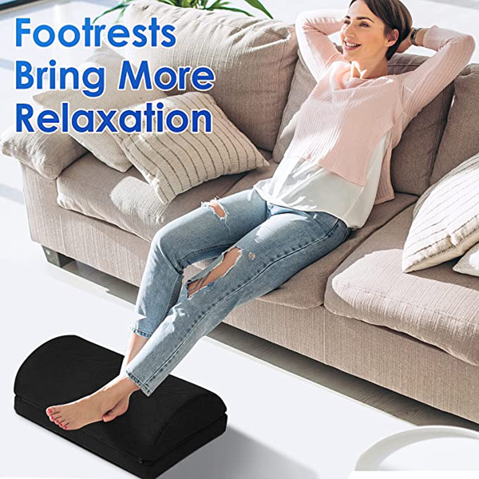Under Desk Foot Rest Cushion with Plush Casing – Desk Jockey LLC