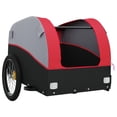 thumbnail image 3 of vidaXL Bike Trailer Black and Red 30 kg Iron, 3 of 5