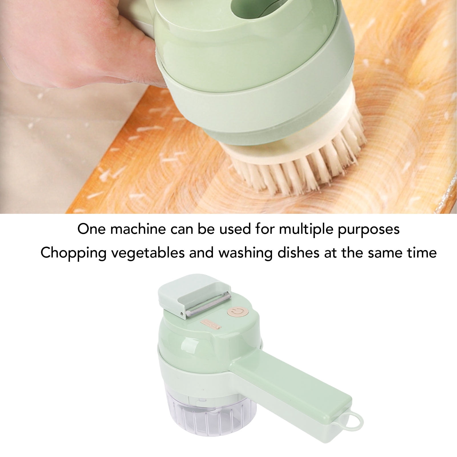Yajisi Handheld Vegetable Cutter Electric Food Chopper USB Rechargeable Processor, 8.66 inches / 22 cm Length