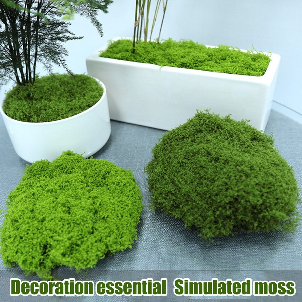 Fake Moss Plastic Artificial Moss Fake Green Plants For Plant Pot Decoration