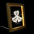thumbnail image 3 of Marco de fotos LED USB Zhivalor luz nocturna decorativa Tres Corazones, 3 of 8