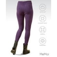 thumbnail image 6 of MeMoi Soft & Smooth Microsuede Leggings - Womens - Female (Small/Medium, Purple Grape), 6 of 7