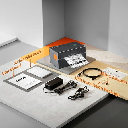 SKYSHALO Thermal Label Printer 4X6 300DPI USB/Bluetooth for Amazon eBay Etsy UPS
