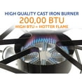 thumbnail image 5 of Flame King Heavy Duty 200K BTU Turkey Fryer Single Propane Burner Bayou Cooker Outdoor Stove, 5 of 9