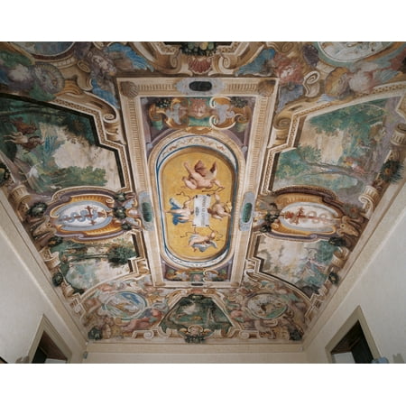 Decoration Of Villa Visconti Borromeo Litta In Lainate Canvas Art - (24 x 18)