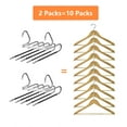 thumbnail image 5 of Pants Hangers 4 Pack Space Saving S-Type Stainless Steel Clothes Pants Hangers,Anti-Slip Design,Clothes Closet Storage Organizer for Pants Jeans Trousers Skirts Scarf, 5 of 8