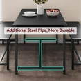 thumbnail image 2 of EDTara Modern Industrial 3-Piece Dining Table Set, 44.4" Table with 2 Benches, Space-Saving Breakfast Table for Kitchen, Apartment, or Studio, 2 of 8