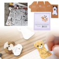 thumbnail image 3 of Cute Cardboard Cat Small Pad Art Cute Sticker, 3 of 3