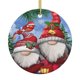 thumbnail image 1 of Adornos navideños colgantes para árbol de Navidad - Adornos navideños colgantes de cerámica - Ideas para regalar adornos navideños, 1 of 8