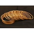 thumbnail image 3 of Sunsoul By Touchstone "Colorful Bangle Collection" Pretty Attractive Look Golden Glaze Textured Color Indian Bollywood Thin Designer Jewelry Metal Bangle Bracelets For Women. Set Of 24., 3 of 3