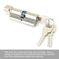 thumbnail image 3 of 70mm Aluminium Alloy Security Door Lock Cylinder with 3 Keys, , Multi Way Lock Principle, Guard Against Theft, Easy Installation, Silver, 3 of 8