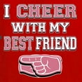 thumbnail image 4 of Wild Bobby, I Cheer With My Best Friend His/Her Couples/ Best Friends Matching Couples Hoodie, Red, Mens L-Womens XX-Large, 4 of 5