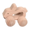 thumbnail image 1 of Juguetes de madera para bebés Montessori, juguetes educativos para edades tempranas, decoración, juguetes recreativos, fuerza de agarre amigable para conejo, 1 of 10
