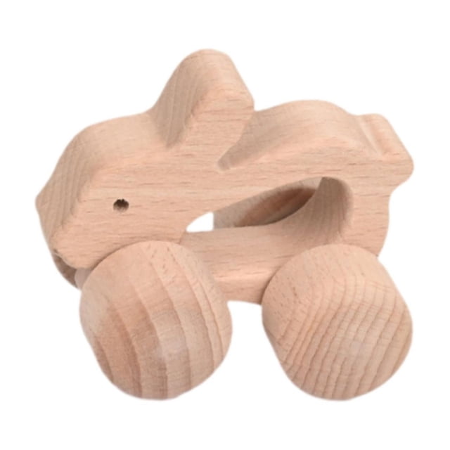 Juguetes de madera para bebés Montessori, juguetes educativos para edades tempranas, decoración, juguetes recreativos, fuerza de agarre amigable para conejo