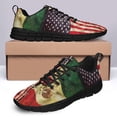 thumbnail image 4 of American Flag Grown With Mexican Roots Running Shoes Sneakers Mesh Black Size 9.5, 4 of 5