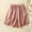 Pink, variant on Womens Linen Shorts Dgankt Women's Summer Solid Cotton Women's Pocket Loose And Comfortable Casual Shorts Women's Linen Shorts