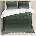 thumbnail image 5 of Ombre Duvet Cover Set Queen Size, Fume Fog Dark Smoke Industry Theme Inspired Greenish Gray Colored Modern, Decorative 3 Piece Bedding Set with 2 Pillow Shams, Charcoal Grey Pale Grey, by Ambesonne, 5 of 8