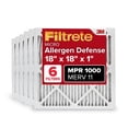 thumbnail image 1 of Filtrete 18x18x1, AC Furnace Air Filter, MPR 1, Micro Allergen Defense, 6-Pack, 1 of 10