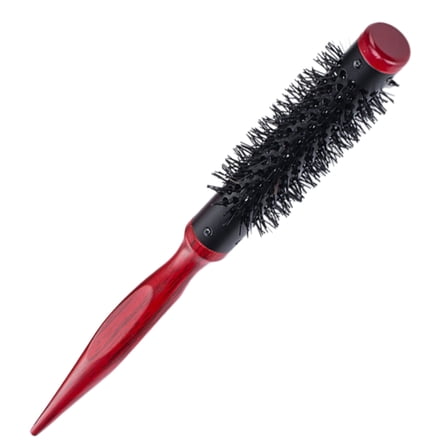 Small Round Hair Brush for Blow Drying Nylon Bristles,Roller Curling Styling Volumes Hairbrush for Short Thin Curly Hair
