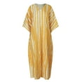 thumbnail image 5 of OVINYER Dress Women Plus Size Kaftans Casual V-Neck Long Soft Beach Maxi For Summer Charming Relaxed Fit, 5 of 9