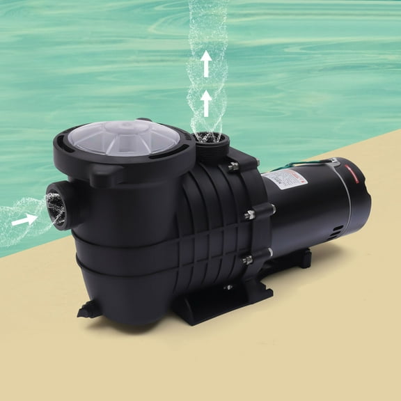 HBP1100 1.5HP Corded Electric Pool Pump - High Efficiency, Low Noise, Durable, Easy Installation