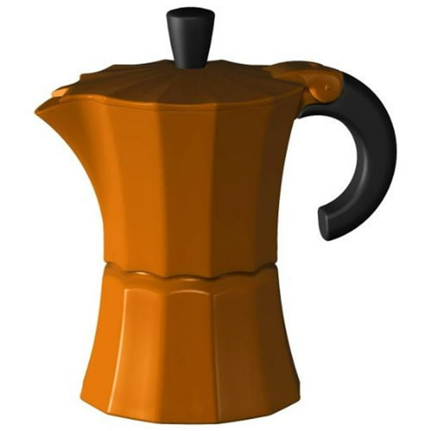 Gnali & Zani V210A1 Morosina Stovetop Espresso Maker Aluminum Orange