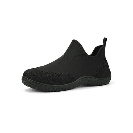 

Rotosw Mens Womens Hiking Shoes Non-Slip Outdoor Shoe Slip On Sneakers Breathable Comfort Sports Casual Black 7.5