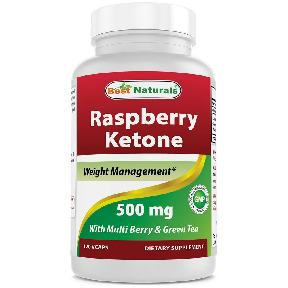 Best Naturals Raspberry Ketone with Green Tea, 500mg 120 Veggie Capsule