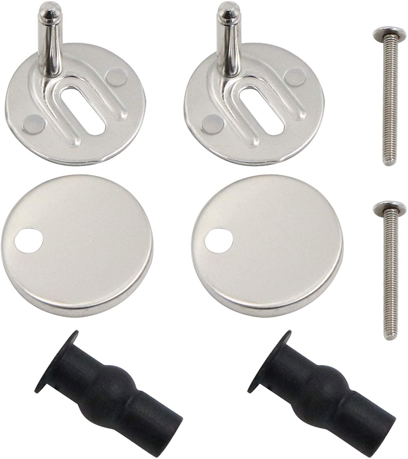 1 Pair of Toilet Seat Hinged Toilet Seat Fixings Quick Release Hinges