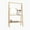 Neutral, variant on Freestanding Bamboo Wood Towel Ladder Rack with Storage Shelf,4 Tiers,Neutral