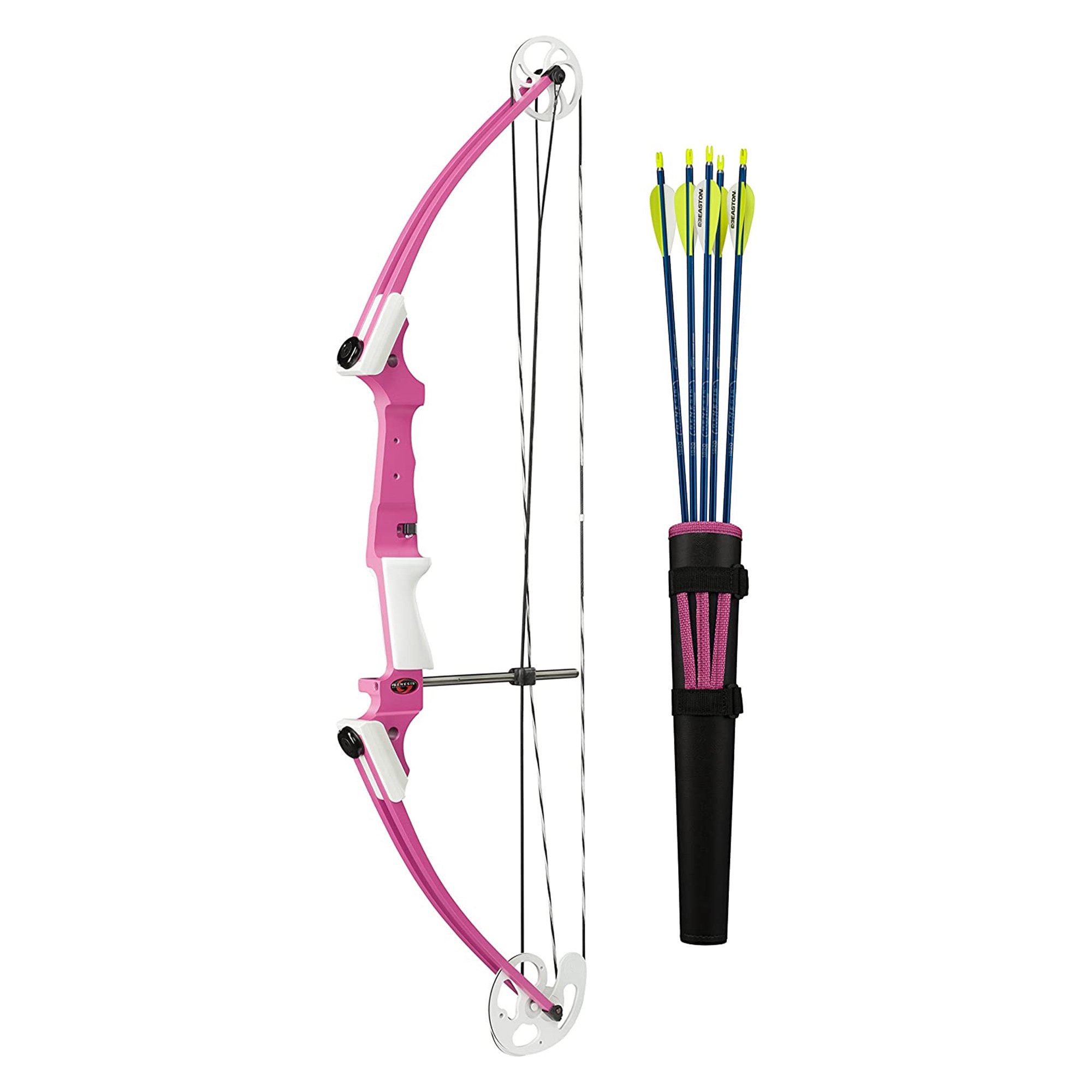 Genesis Original Archery Compound Bow and Arrow Set Draw Hand-Left Pink