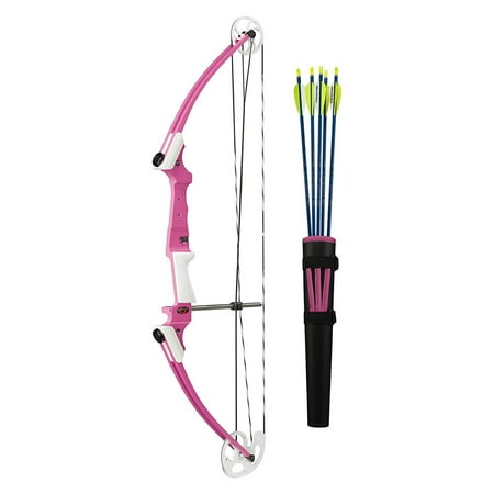 Genesis Original Archery Compound Bow and Arrow Set Draw Hand-Left Pink