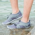 thumbnail image 6 of WOTTE Men's Water Shoes Quick-Dry Aqua Sock Barefoot Wide Toe Sports Outfoor Shoes for Beach Swim River Pool Lake Hiking Kayaking Surfing, Grey Size 11, 6 of 7