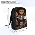 thumbnail image 4 of Boondocks Backpack Fashion Casual Unisex Laptop Computer Daily Bookbag Cartoon School Hiking Work Business Travel Daypacks, 4 of 8